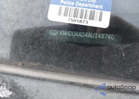 2010 Hyundai Elantra Gls z USA, uszkodzony, nr VIN KMHDU4AD4AU148740